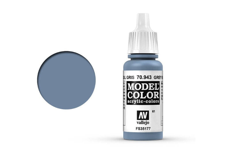 Vallejo Model Colour #061 Grey Blue 17 ml Acrylic Paint [70.943]
