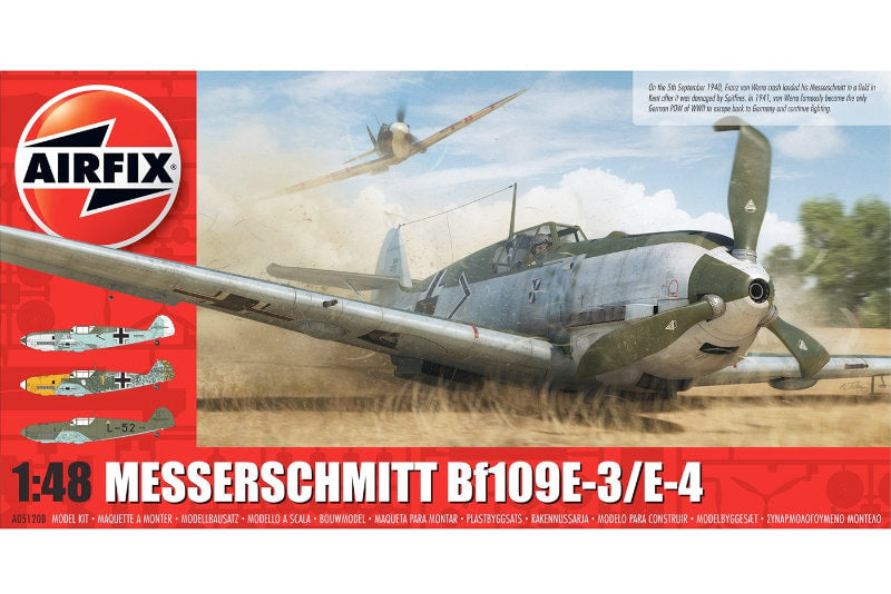 1:48 AIRFIX Messerschmitt ME109E-4/E-1 Plastic Model Kit