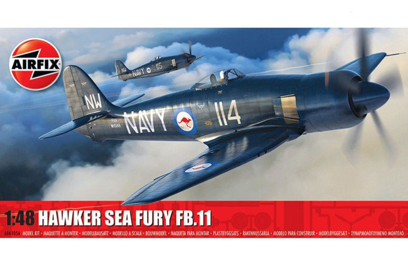 1:48 AIRFIX HAWKER SEA FURY FB.II kit *Australian Decals*