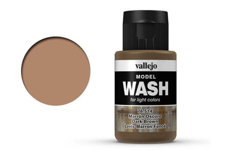 Vallejo Model Wash Dark Brown 35 ml Acrylic Paint