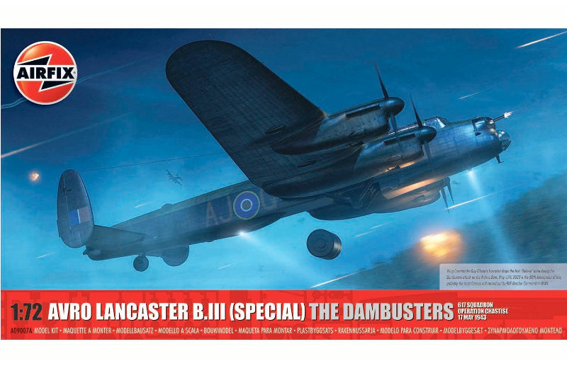 1:72 AIRFIX AVRO LANCASTER B.III (Special) 'THE DAMBUSTERS' Plastic Model Kit