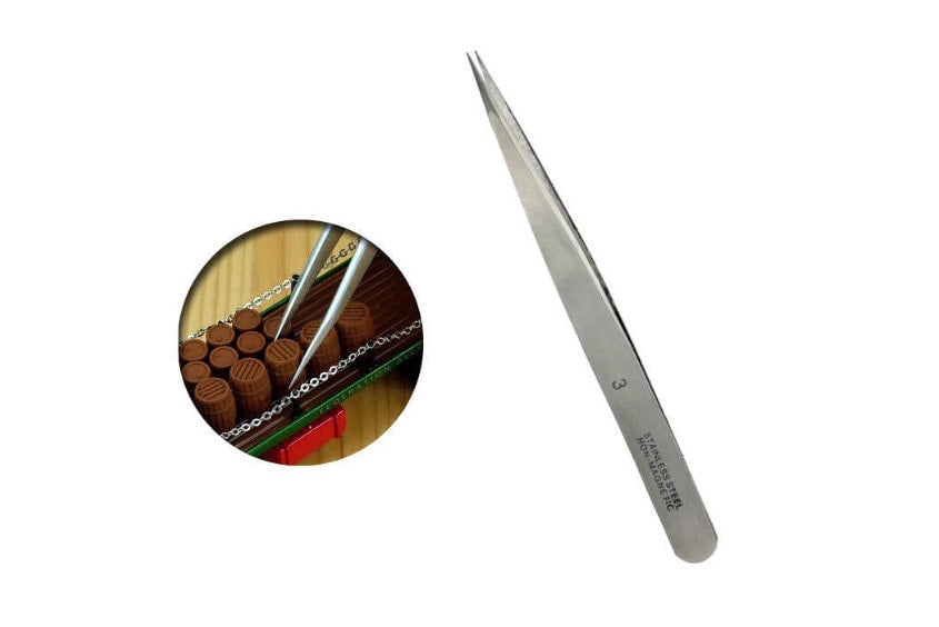 Vallejo Tools #3 Stainless steel tweezers