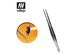 Vallejo Straight Tip Stainless Steel Tweezers (175 mm)