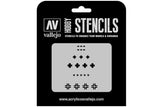 1:35 Vallejo Assorted German WWII Tank Markings Stencil