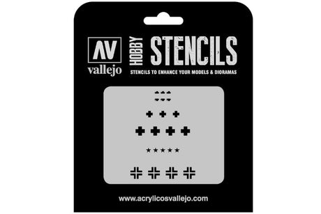 1:35 Vallejo Assorted German WWII Tank Markings Stencil