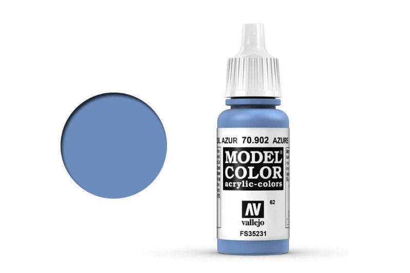 Vallejo Model Colour #062 Azure 17 ml Acrylic Paint [70.902]