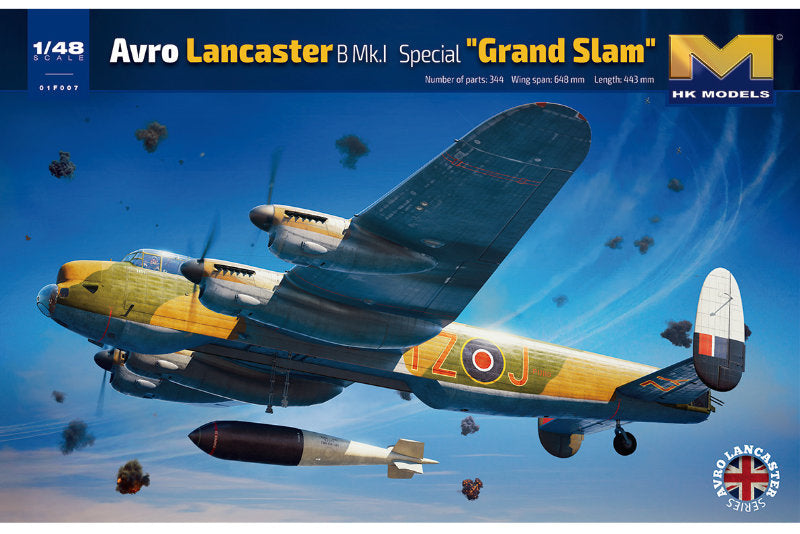 1:48 HONG KONG MODELS Avro Lancaster "Grand Slam" Plastic Model Kit