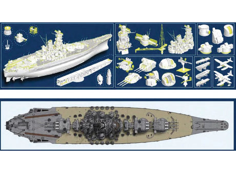 1:200 MONOCHROME IJN Battleship YAMATO