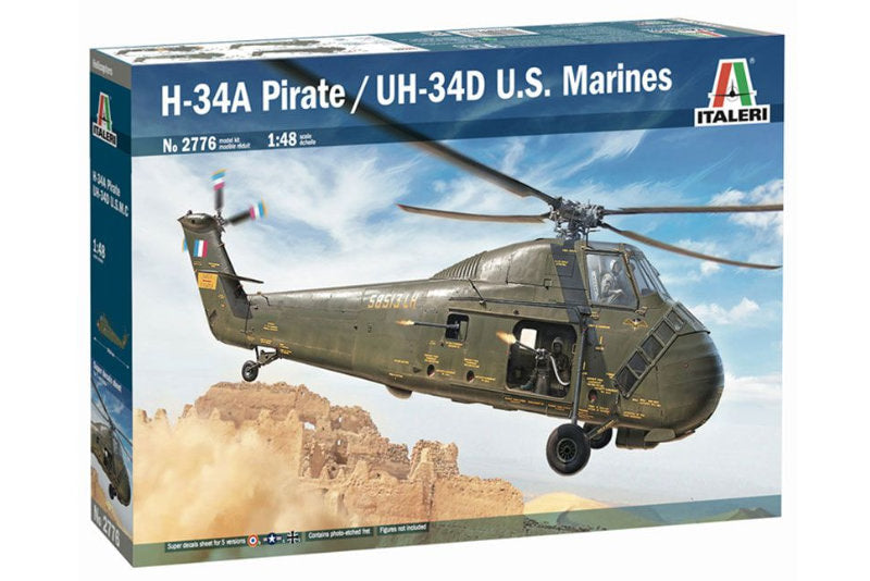 1:48 ITALERI H-34A Pirate / UH-34D U.S. Marines Plastic Model Kit