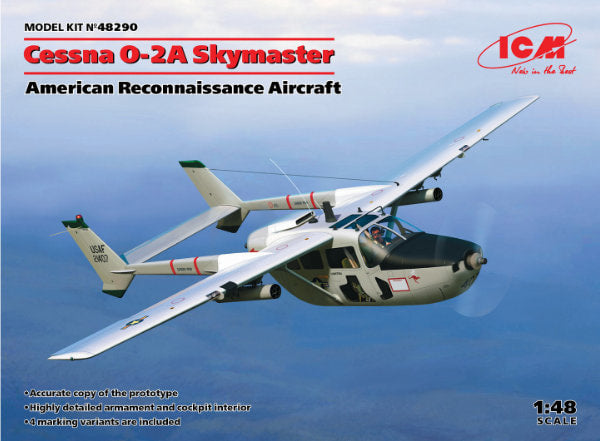 1:48 ICM CESSNA O-2A SKYMASTER RECON. AIRCRAFT