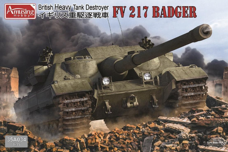 1:35 AMUSING HOBBY FV217 BADGER Plastic Model Kit