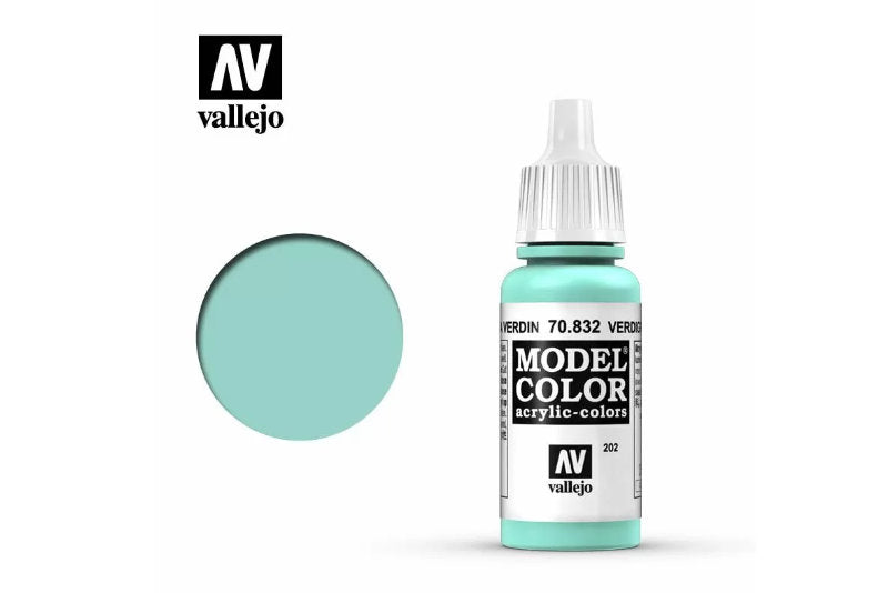 Vallejo Model Colour - Verdigris Glaze 17 ml Acrylic Paint