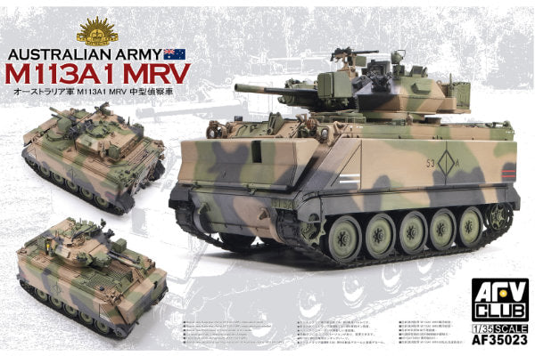 1:35 AFV Club M113A1 MRV Plastic Model Kit *Australian Decals* 2023 NEW TOOLING