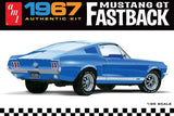 1:25 AMT 1967 Ford Mustang GT Fastback Plastic Model Kit