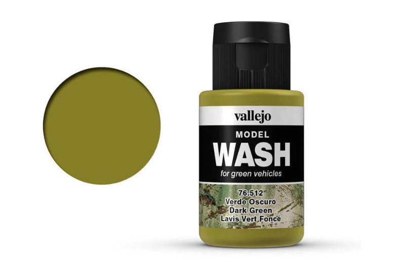 Vallejo Model Wash Dark Green 35 ml Acrylic Paint